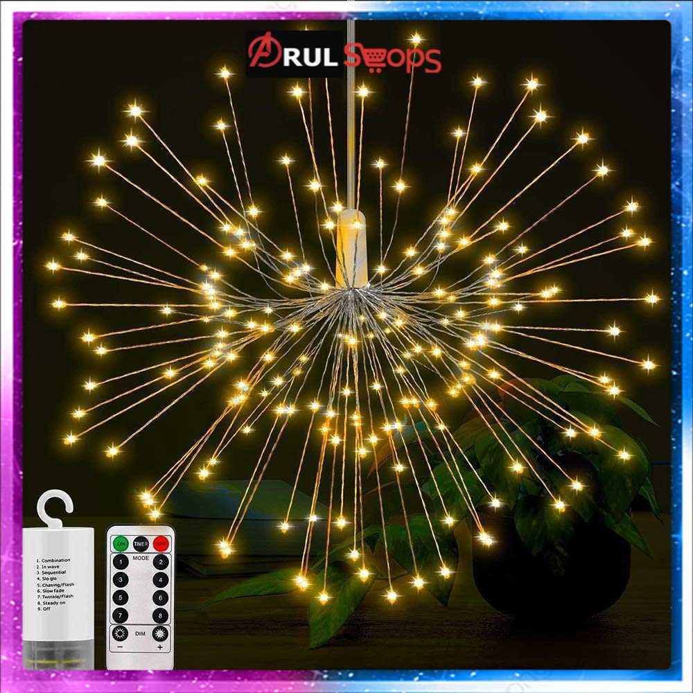 Toifucos Lampu Hias Gantung Model Fireworks 120 LED with Remote S14622