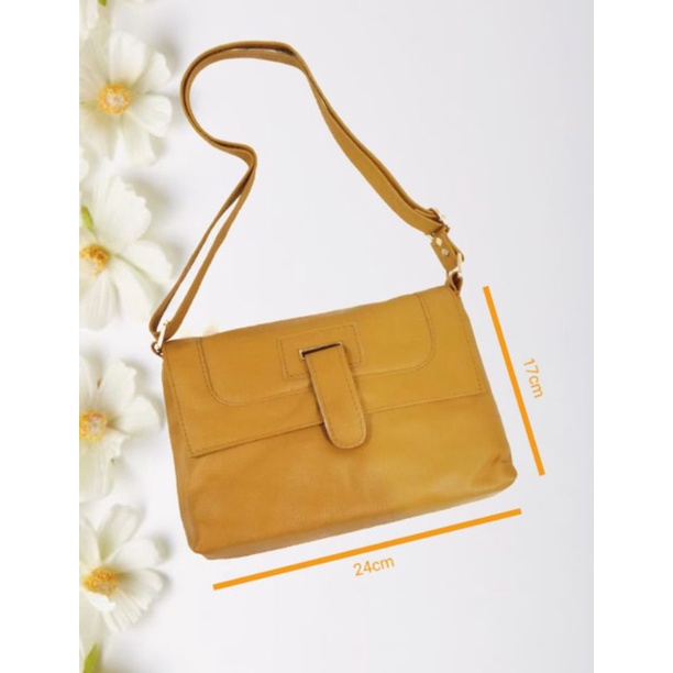 TAS SELEMPANG WANITA • TAS KULIT ASLI KHAS GARUT SUKAREGANG