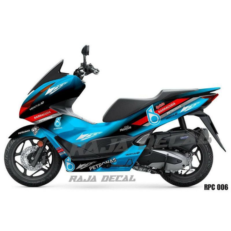 sticker decal fullbody honda pcx 150/160 motip petronas variasi