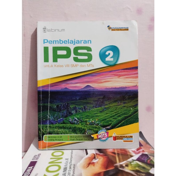 buku ips/ilmu pengetahuan sosial kelas 9/IX/3 smp/mts platinum hots