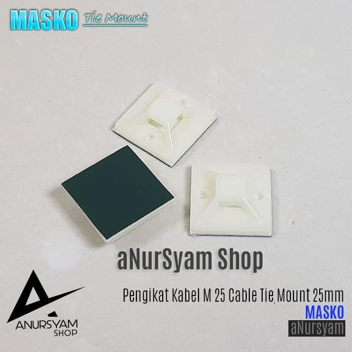 

Pengikat Kabel MASKO 25 mm / Cable Tie Mount 25 mm MASKO anursy44 dijamin