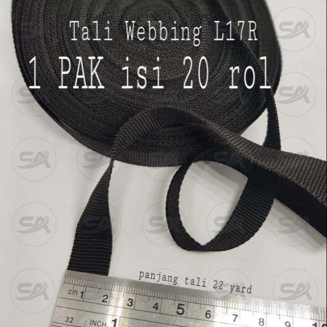 

TALI WEBBING L17R / TALI BISBAN 1,7CM (PAK)