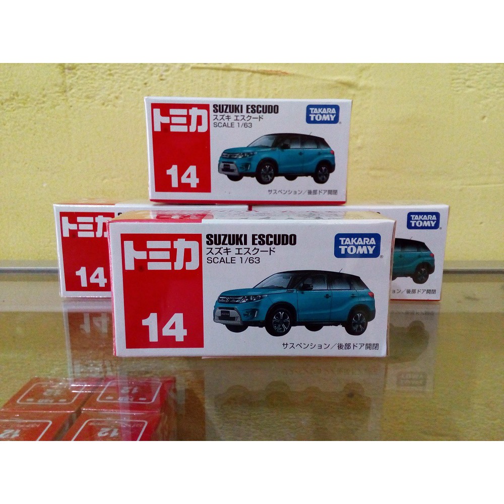 Tomica No 14 Diecast Miniatur Mobil SUZUKI ESCUDO Takara Tomy Reguler Harga Murah