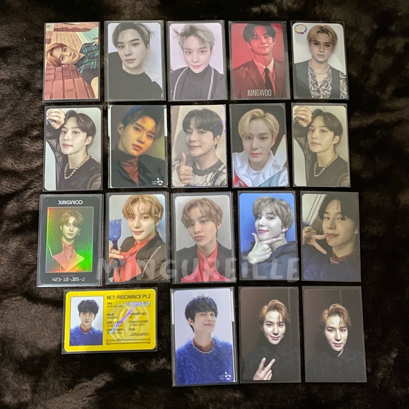 jungwoo photocard pc nct 127 kihno past resonance pt 1 pt 2 welkit irreguler reguler ac id card drea