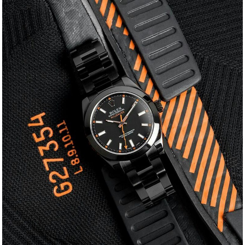 Jam Tangan Pria Merk Rolex Milgaus Black Automatic