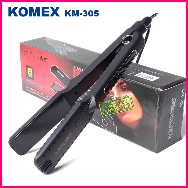 KOMEX KM 305 LURUS CATOKAN RAMBUT  ION  ALAT CATOK  KERATIN 