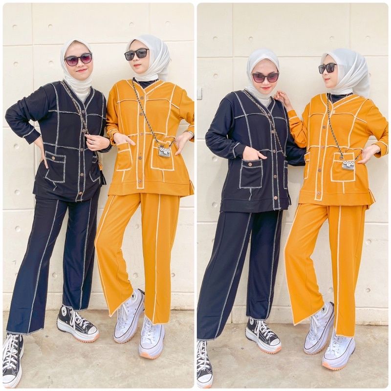 0QIWWI SET SETELAN KAOS UNIQ LO TERBALIK CELANA + KAOS IMPORT ZA GALLERY