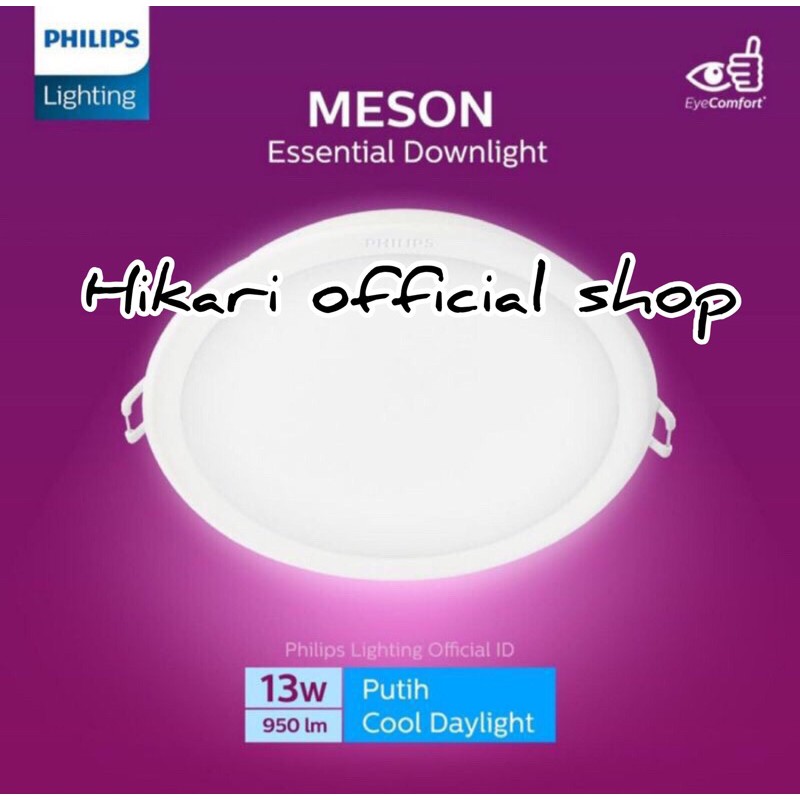 PHILIPS Led Downlight Multipack Meson 13 Watt Putih 6500K 59464