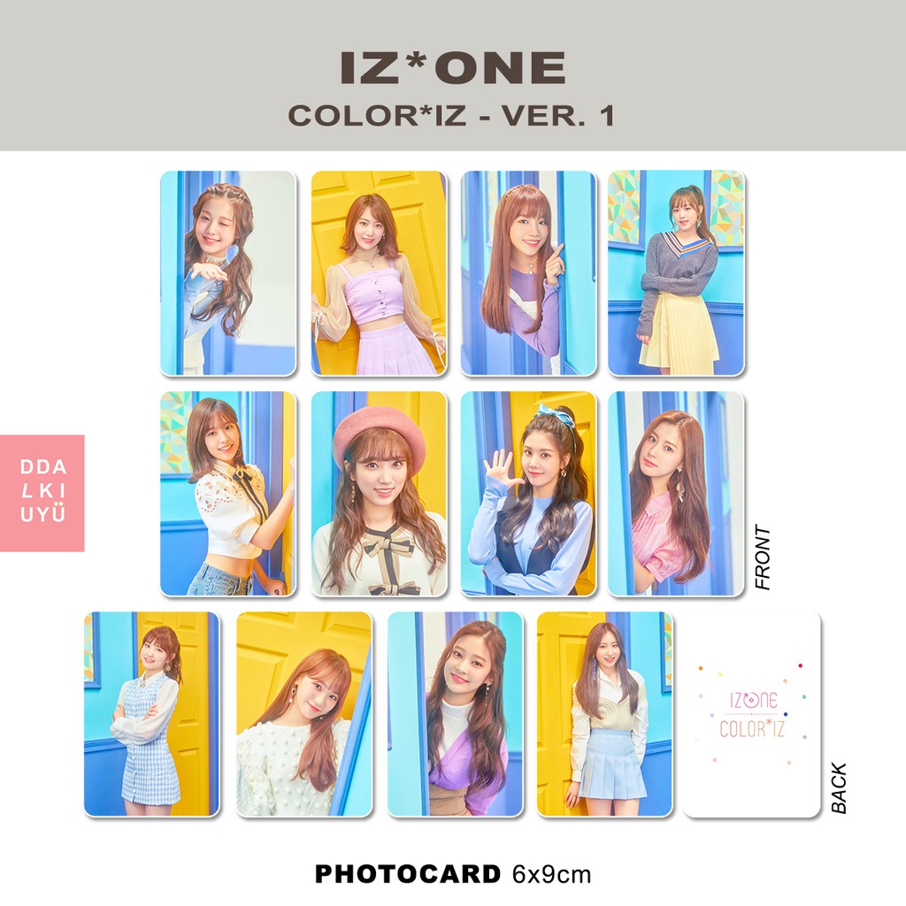 IZ*ONE - photocard [COLOR*IZ] ver. 1