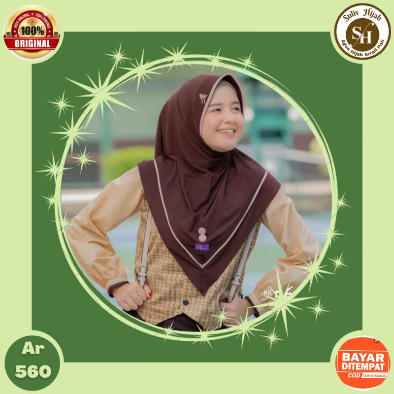 Jilbab hijab kerudung bergo krudung wanita anak sekolah SMP SMA jersey instan terbaru new terlaris t
