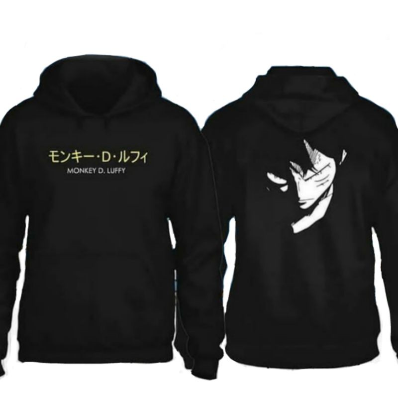 S - XXXXXXL(6XL) HOODIE ANIME ONE PIECE LUFFY BIGSIZE/HOODIE JAKET SHIROHIGE KUROHIGE ZORO LUFFY UNISEX JUMBO