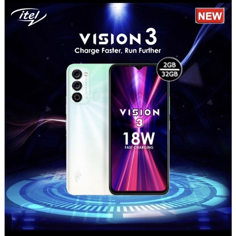Infinix Itel Vision 3 2/32 Ram 2GB Internal 32GB Garansi Resmi