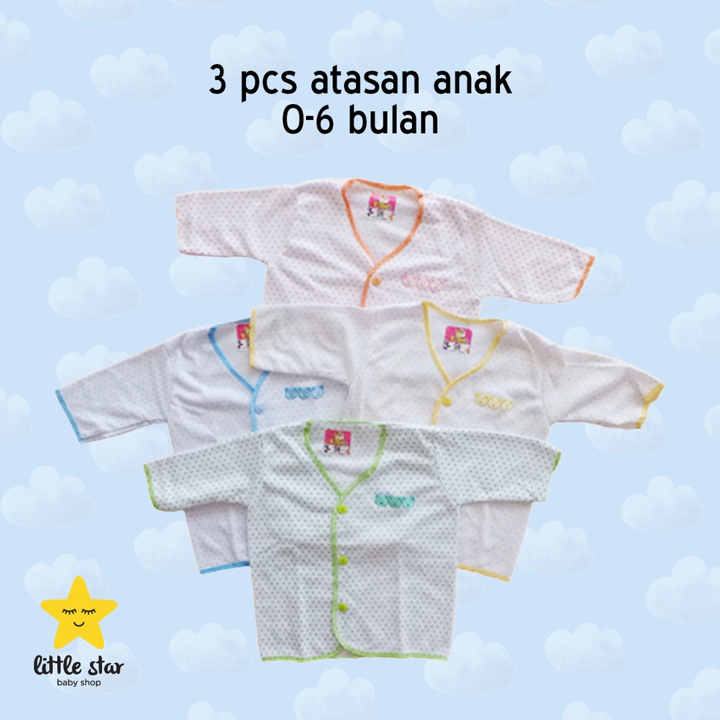 3 PCS - Y Lin Atasan Kaos Anak Bayi Cewek Cowok