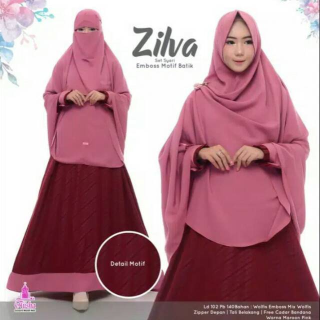 New ready Gamis syari zilva ori by aiisha