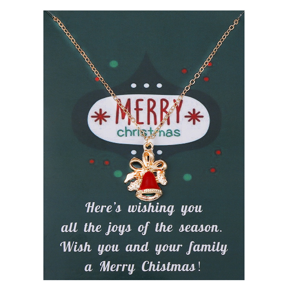 Kalung fashion kado natal christmas imut lucu cantik model terbaru cocok untuk hadiah tukar kado