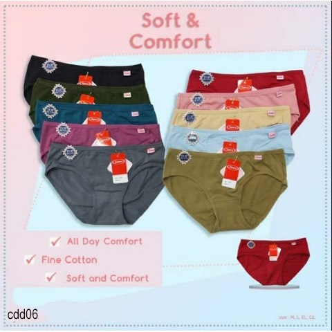 SOREX CELANA DALAM WANITA MINI BASIC - CELANA DALAM WANITA SOFT KATUN - SOREX CD MINI BASIC CDD06