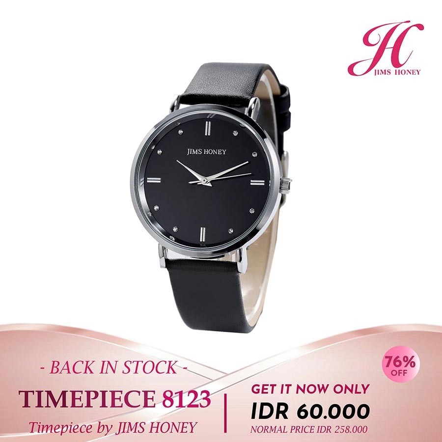 Jims Honey Jam Tangan 8123 Wanita Jimshoney Import Elegan Murah Ori Analog Quartz Fashion JH