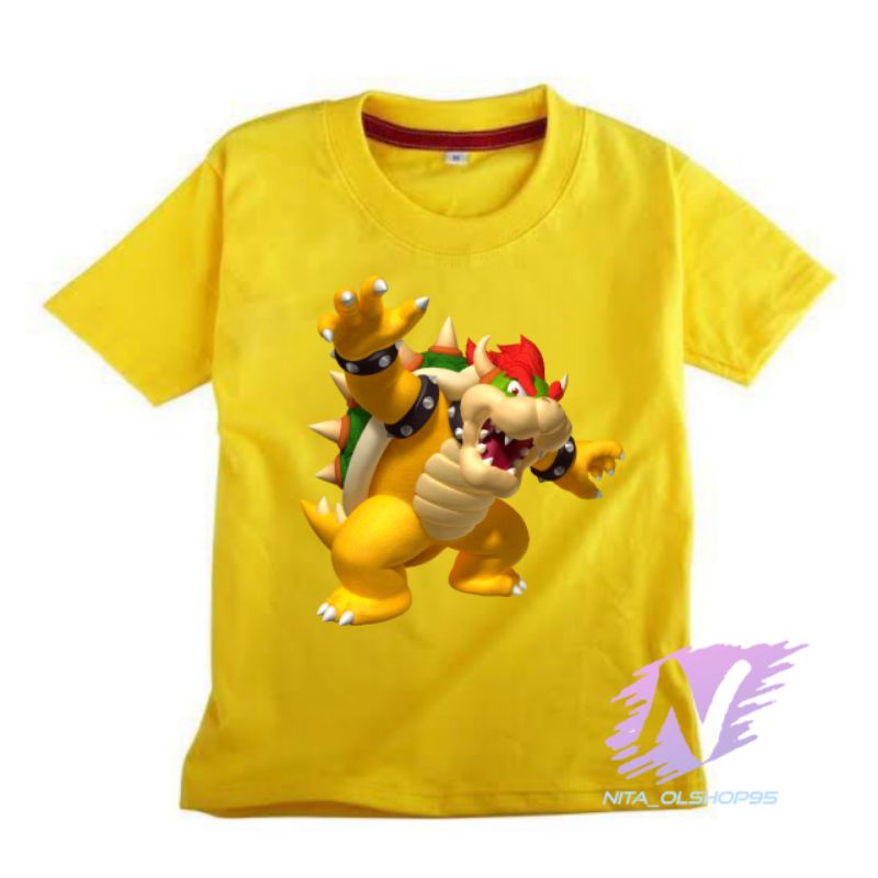 kaos anak super Mario bowser x