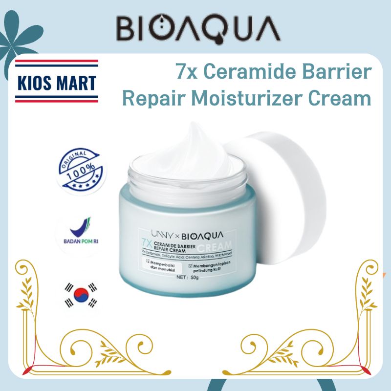 Bioaqua 7x Ceramide Skin Barrier Repair Moisturize Cream / Pelembab Wajah 50g