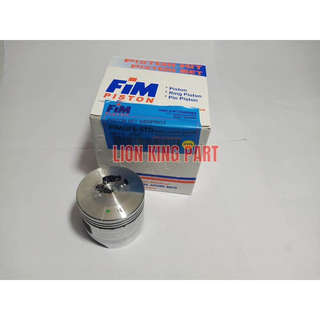 PISTON KIT FIM IZUMI GRAND SUPRA X WIN LEGENDA FIMGF6 FIM GF6 PIN 13-1
