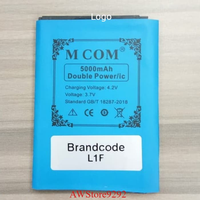 Mcom Battery Batre Baterai Double Power Mcom Brancode Brand Code Brandcode L1F