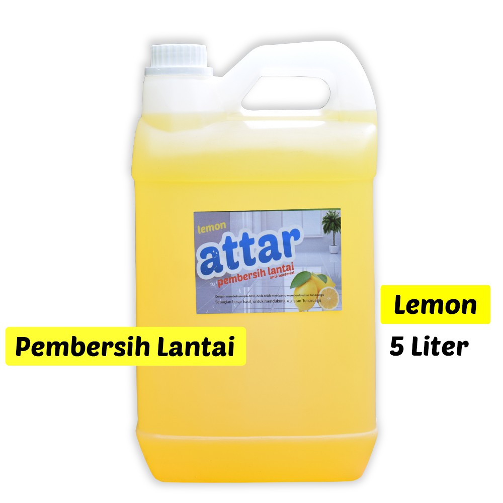 Sabun Pembersih Lantai ATTAR 5 Liter / Cairan Pel / Floor Cleaner / Sabun Lantai 5 Liter