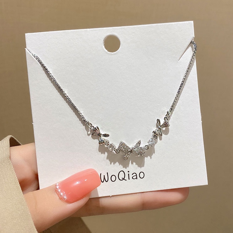 Gelang Model Tarik Bahan Tembaga Desain Pita Hias Berlian Gaya Simpleperi Untuk Wanita