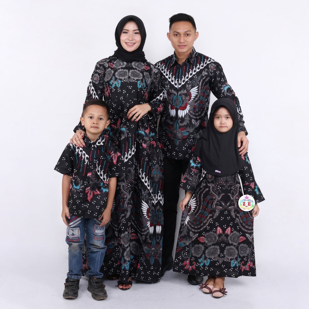 Family Set Lebaran Batik/ Couple Batik Keluarga / couple keluarga lebaran / couple keluarga lebaran 2022 / couple ibu dan anak perempuan / couple muslim