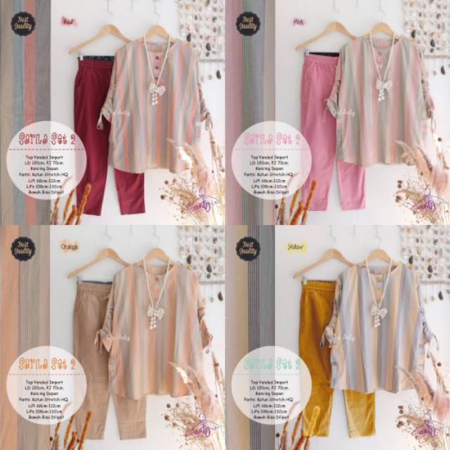 Sarila setelan wanita super jumbo fashion solo recommended high quality by anty