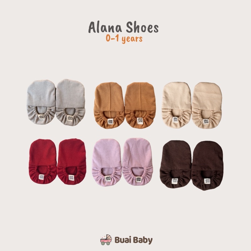 Buai - ALANA SHOES bahan katun lembut COCOK UNTUK 0-1 year