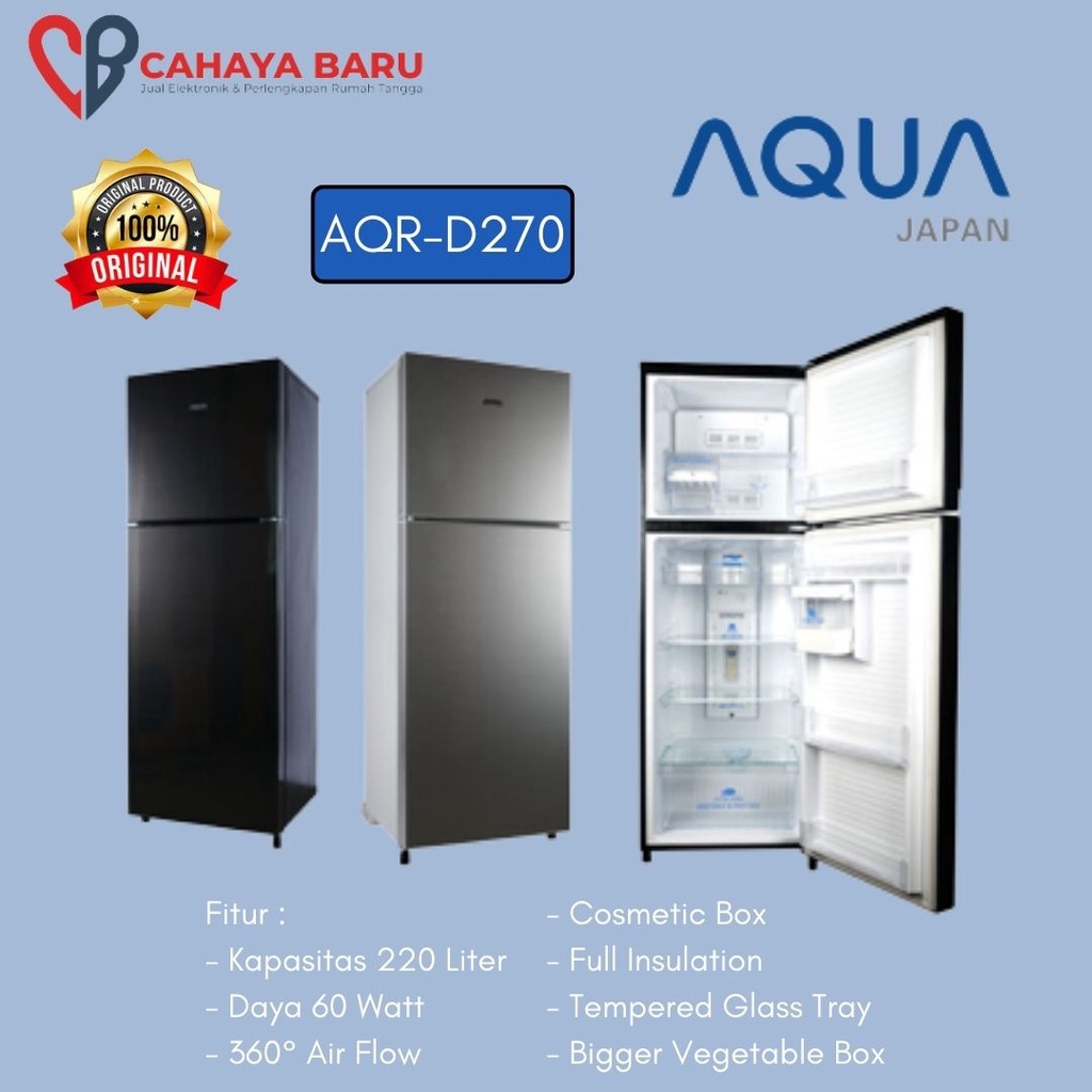 KULKAS AQUA AQR D270