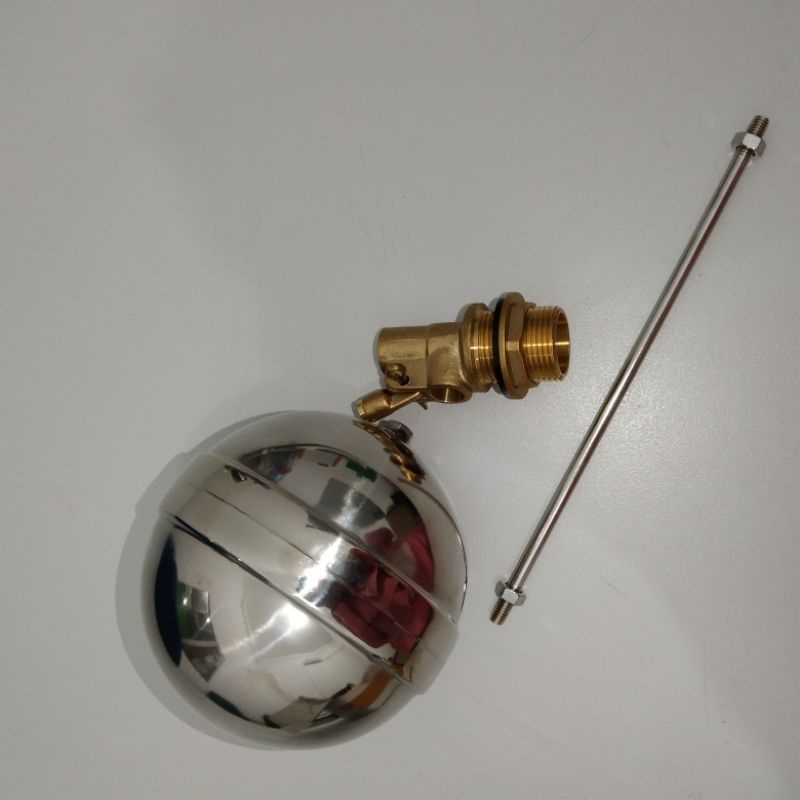 Pelampung air/ Tangki Air   otomatis Kuningan 3/4 inch bola stainless