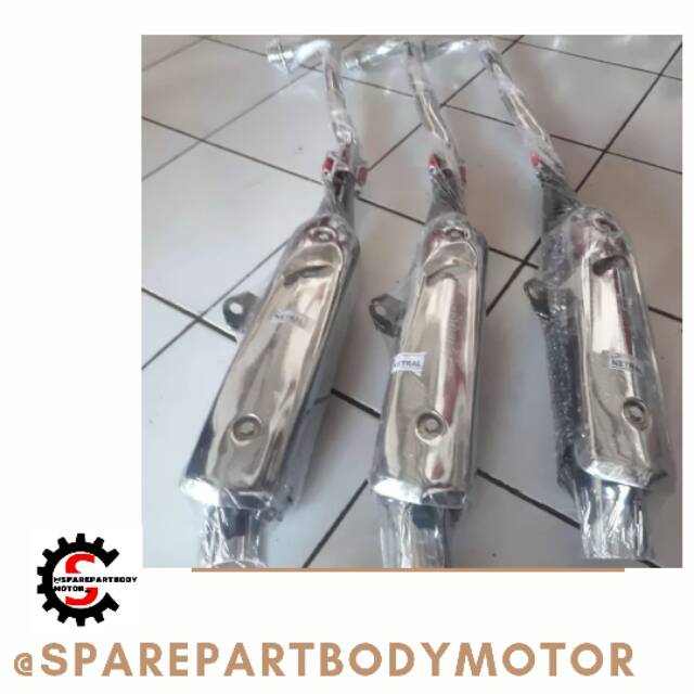 Knalpot racing netral model tsukigi yamaha jupiter z/vega r new/ vega zr