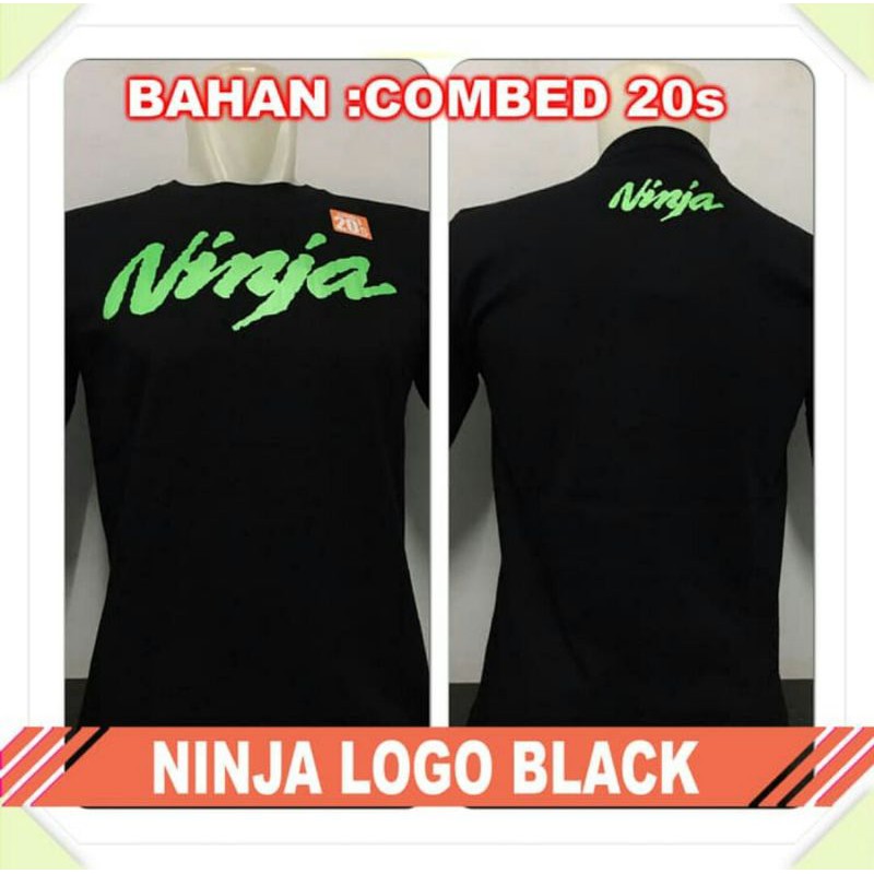 BAJU DISTRO MURAH NINJA LOGO BLACK KEREN