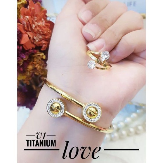 TiTanium set gelang cincin y3422