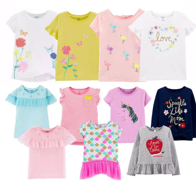 Kaos anak cewek carters bayi 1 2 tahun-1