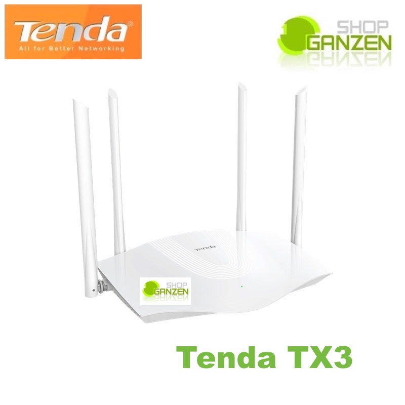 Tenda TX3 - AX1800 Dual Band Gigabit Wi-Fi 6 Router setara ARCHER AX10