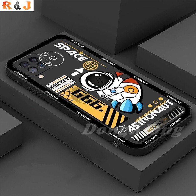 Casing TPU Realme 10 Realme C33 C30 C31 C35 C21Y C25Y C21 RealmeC11 C25 C17 C15 C12 C3 C2 Realme 8i 7i 5 5i 6i 6Pro 7Pro Motif Roket