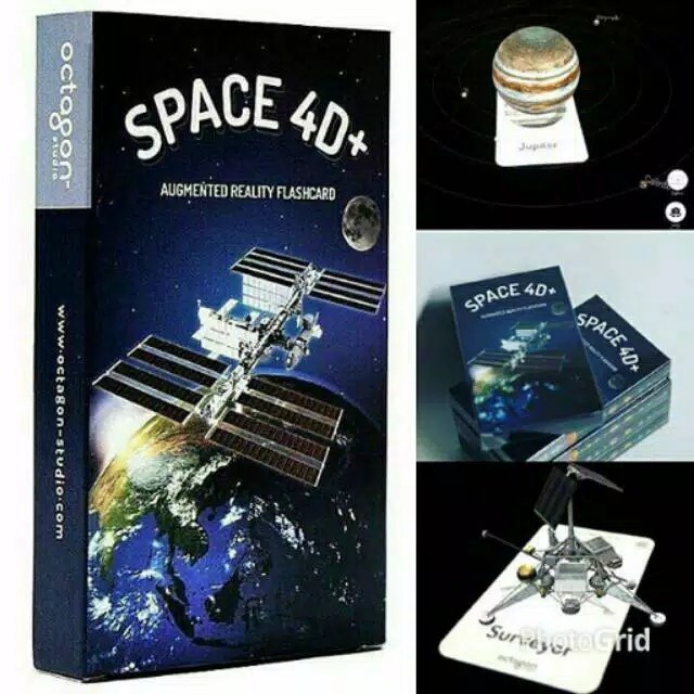KARTU SPACE 4D+ MAINAN EDUKATIF FLASH CARD EDUKASI SISTIM TATA SURYA PLANET SEMESTA