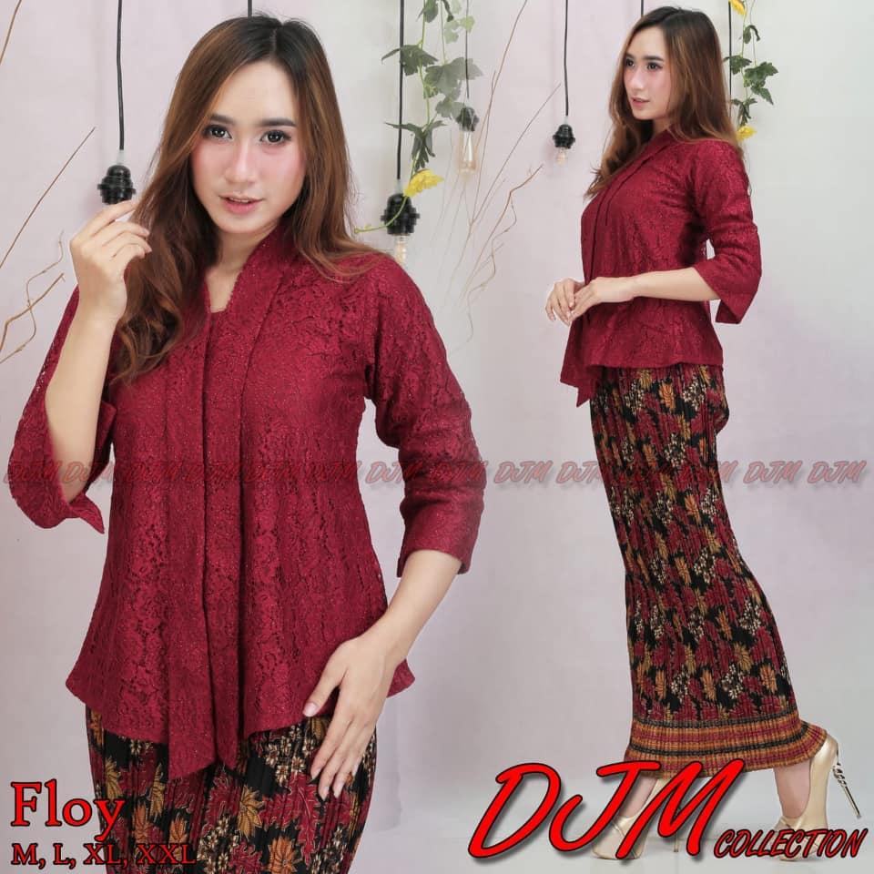 Kebaya floy brukat / kebaya /kebaya floy / kebaya kutu baru / kebaya modern terbaru/ Kebaya Pesta// 
