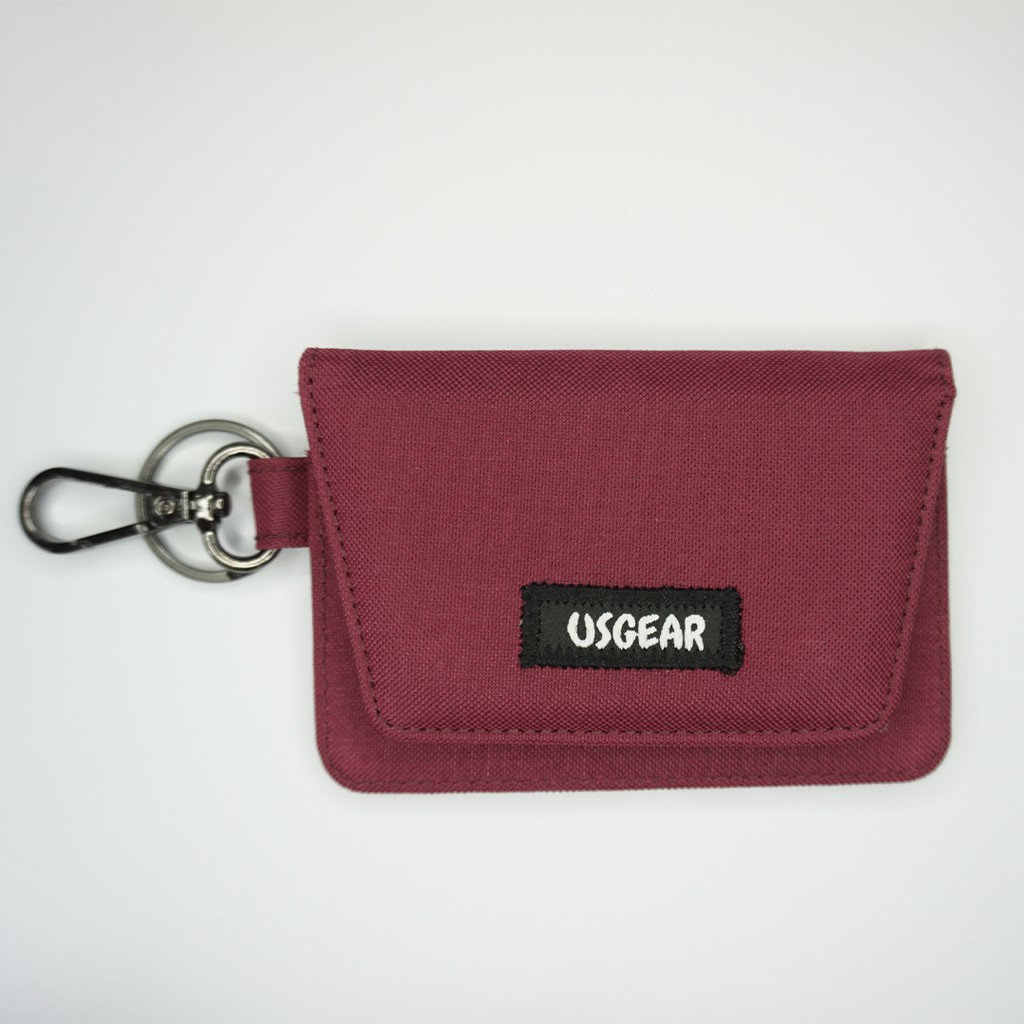 Gantungan Kunci Mobil Motor / Keychain / Dompet STNK Slim / Warna Maroon - UGDA0013