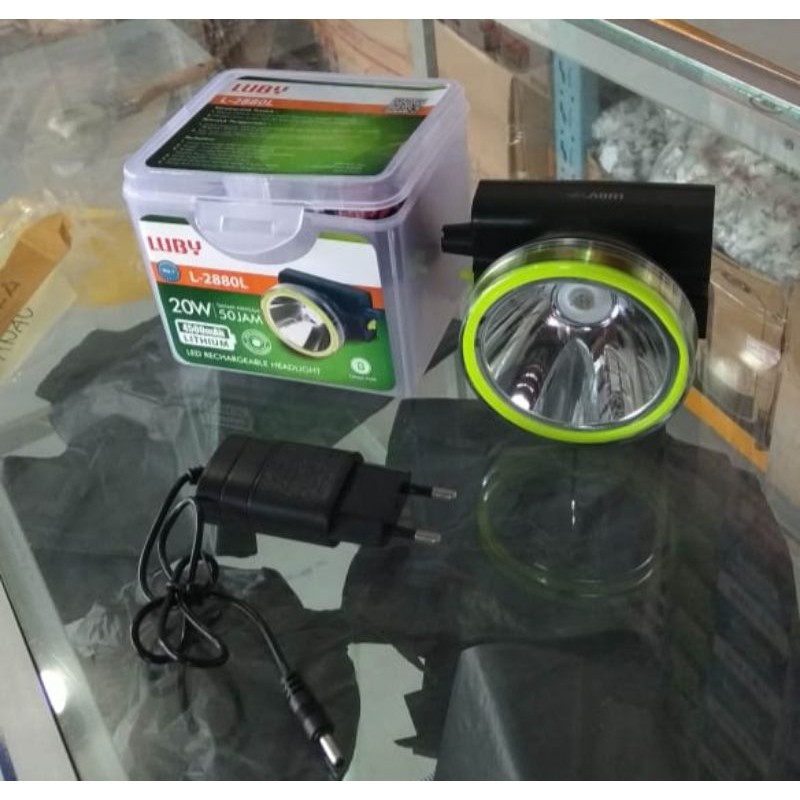 Senter lampu Kepala/headlamp Luby 20watt L 2880L/2879