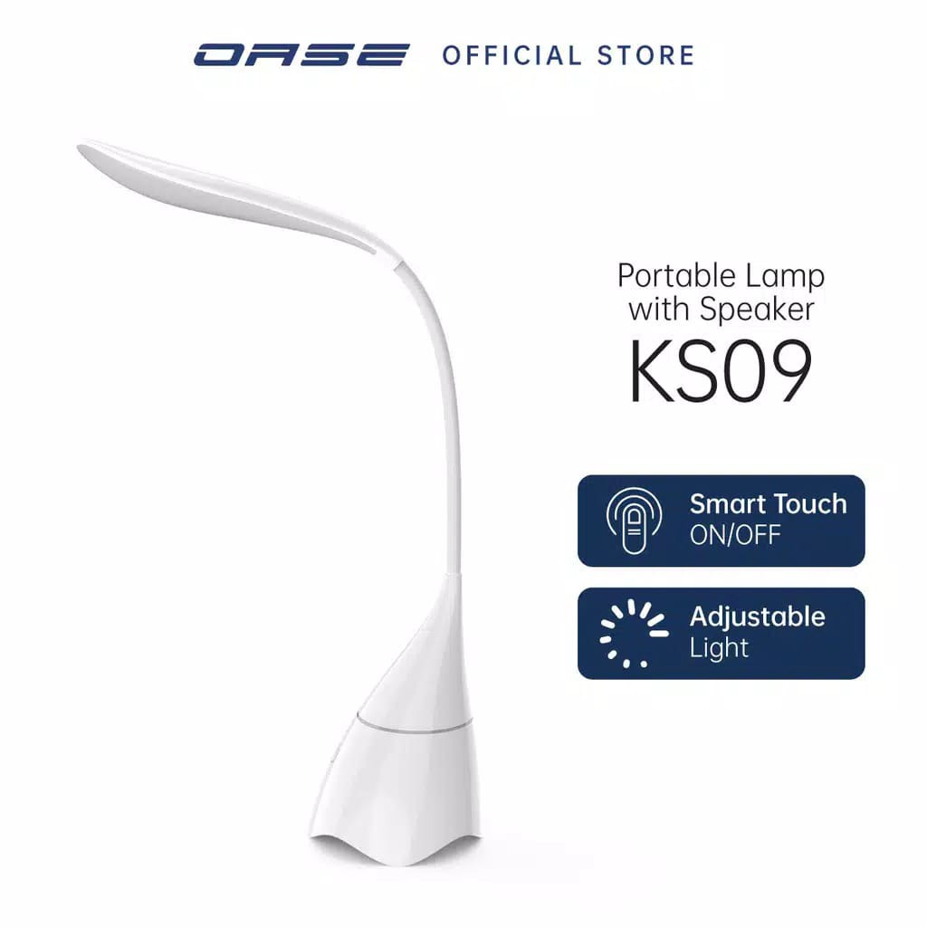 OASE KS09 Portable Lamp - Lampu Belajar With Speaker - Garansi Resmi Oppo