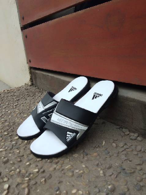 SANDAL PRIA SELOP NITRO HITAM PUTIH.SANDAL PRIA SPORTY TERLARIS TERMURAH