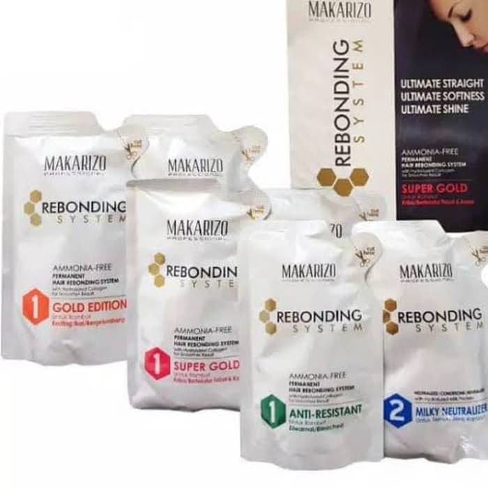 Makarizo Rebonding System / Smoothing / Obat Pelurus Rambut Makarizo 2x 125ml*