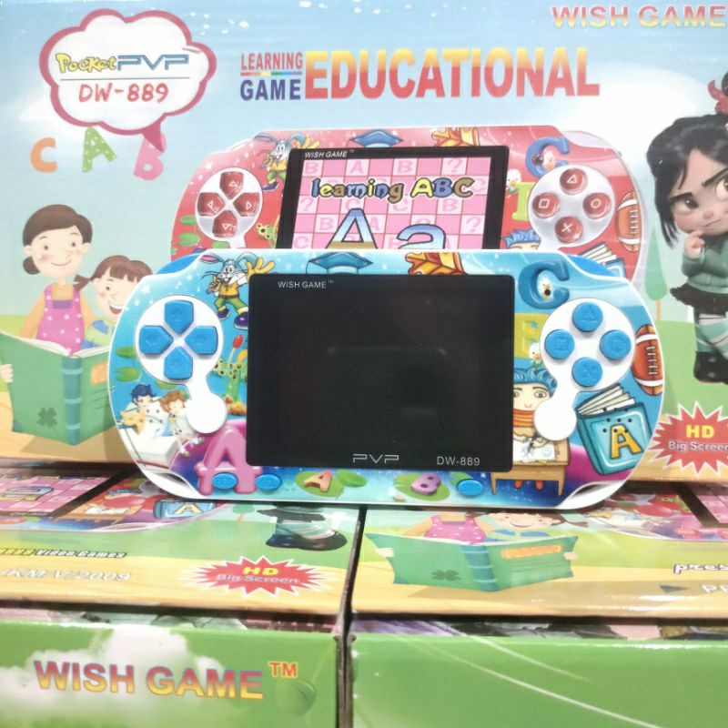 Game portable gameboy PVP dw889 Educational Belajar Sambil Bermain