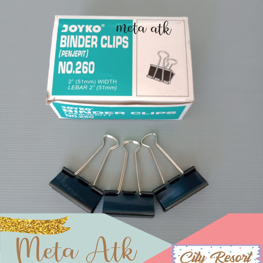 

Binder Clip / Penjepit Kertas Joyko 260 (12pc)