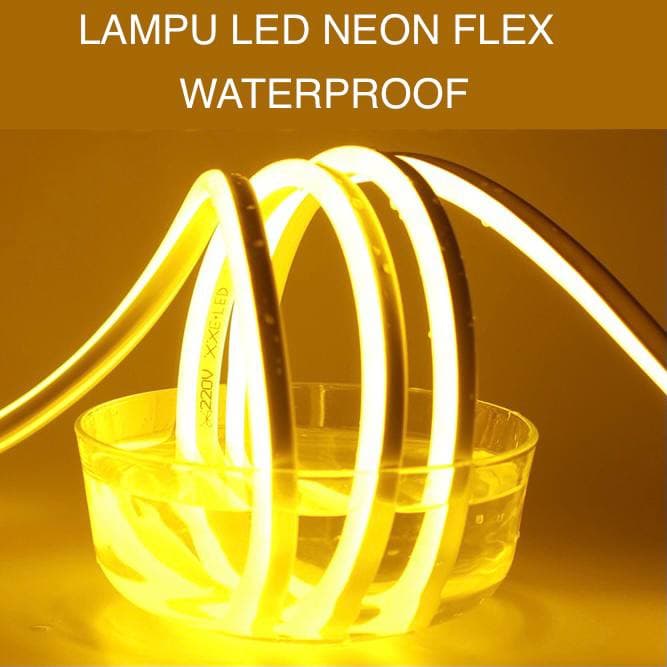 LAMPU LED NEON FLEX SELANG IP65 METERAN FLEXIBLE SIGN STRIP OUTDOOR INDOOR