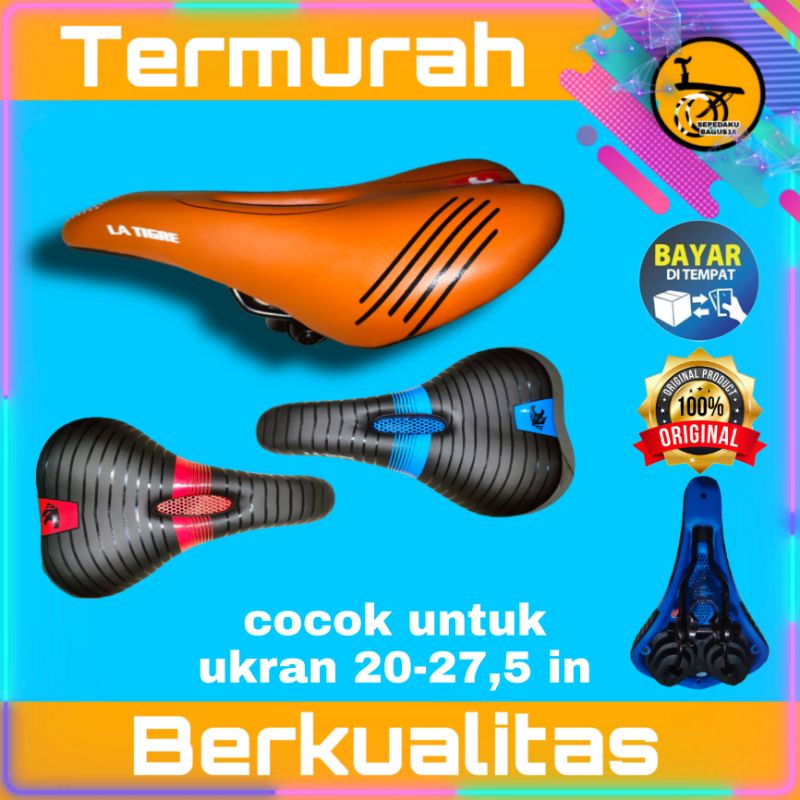 promo  sadel jok speda gunung MTB BMX lipat Atlantis tas frem sepeda MTB jok sepeda MTB tas segitiga