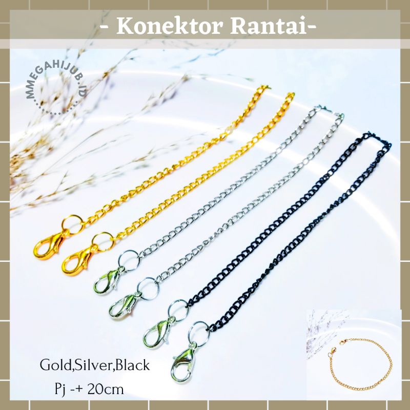 KONEKTOR MASK RANTAI | PENGAIT MASKER HIJAB | KONEKTOR RANTAI | KONEKTOR MURAH | CONNECTOR RANTAI | BASIC CHAIN CONNECTOR